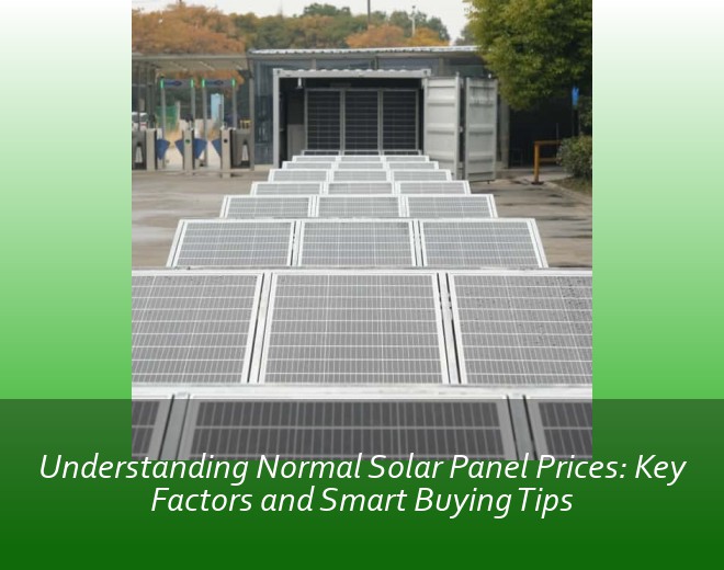 Understanding Normal Solar Panel Prices: Key Factors and Smart Buying Tips